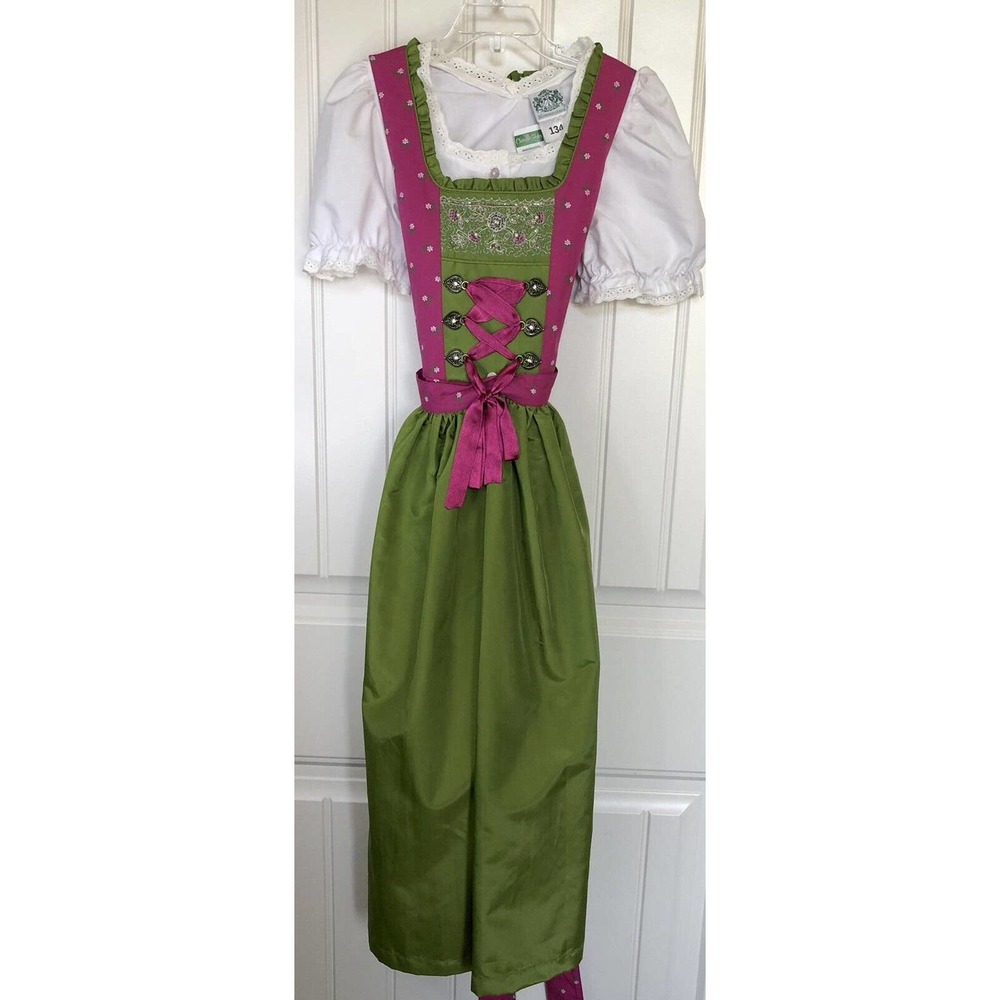 Hammerschmid German Children's Trachten Dirndl Dress Oktoberfest Sz 10 Euro 134